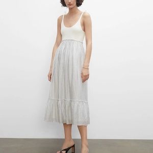 Sweater Combo Scoop Dress - Brand New - NEVER WORN - Ivory Multi